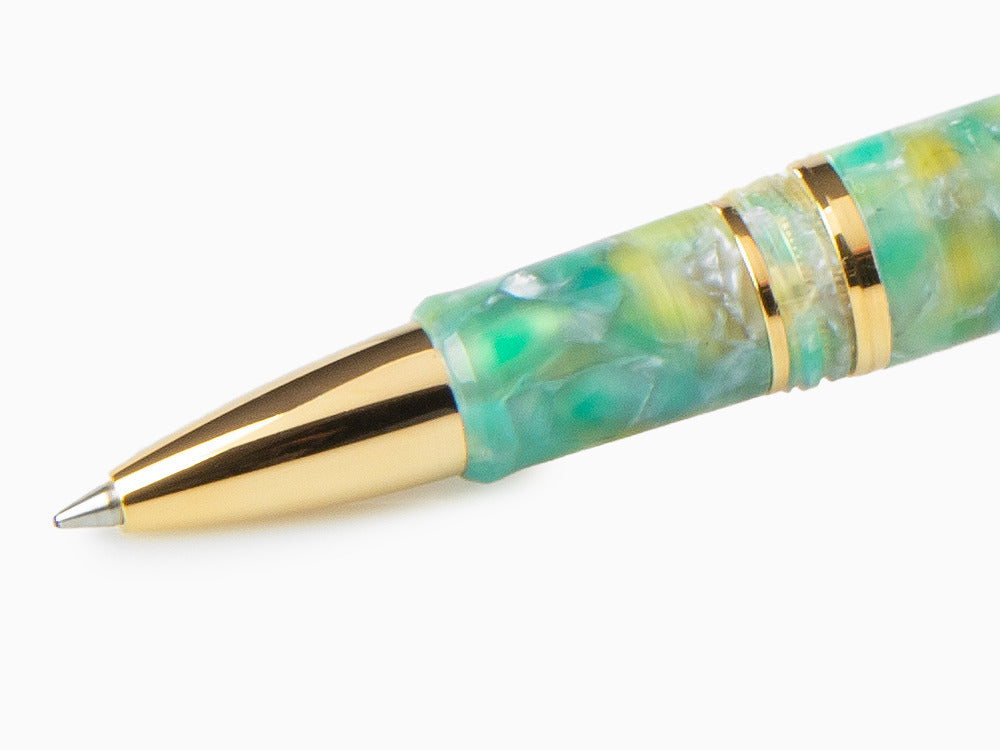 Esterbrook Estie Sea Glass Rollerball pen, Resin, Green, Gold plated, ESG817