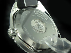 Eterna Super KonTiki Automatic Watch, SW 200-1, Black, Rubber strap