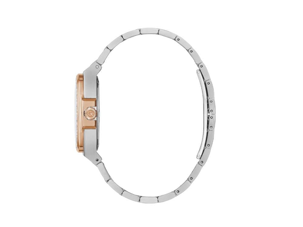 GC Watches Coussin Shape Lady Quartz Watch, Rose Gold, Grey, 36 mm, Y98001L5MF