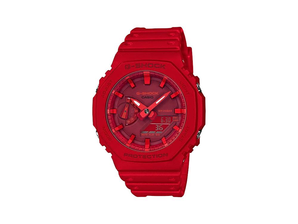 G-SHOCK Casio Classic Quartz Watch, Resin, Red, × GA