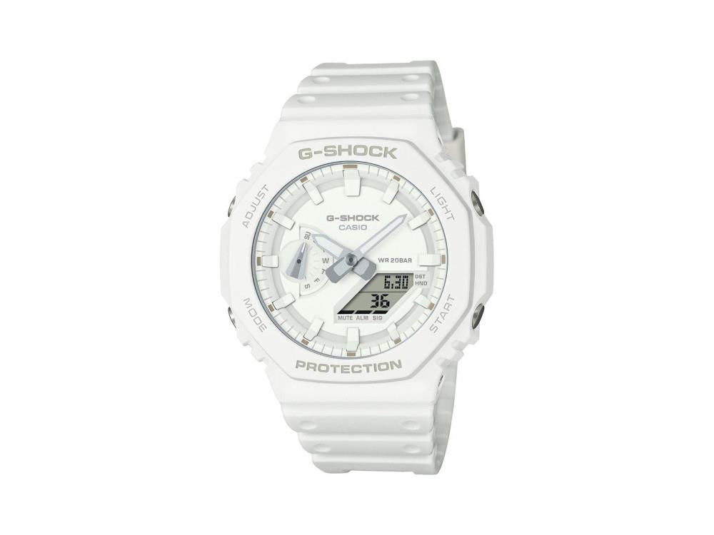 G-SHOCK Casio Classic Quartz Watch, White, × GA-2100