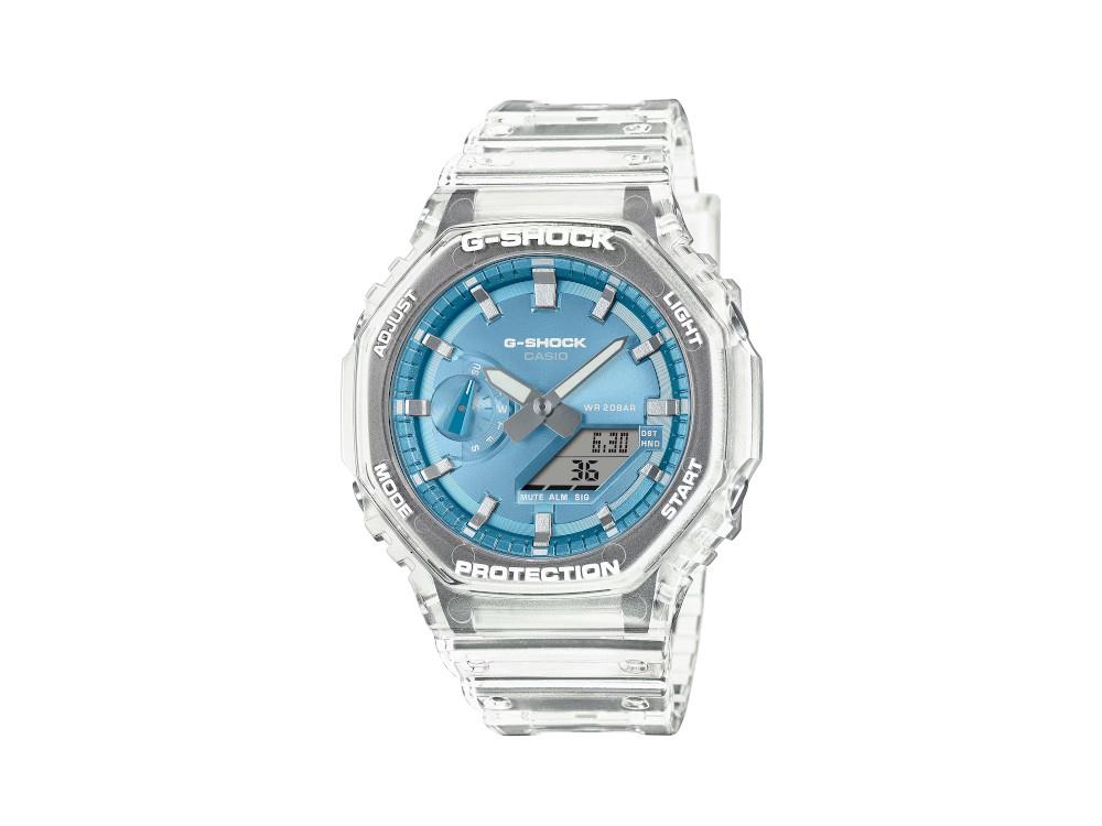 G-SHOCK Casio Classic Bright Metallic Quartz Watch, Blue, GA-2100BM-7A2ER