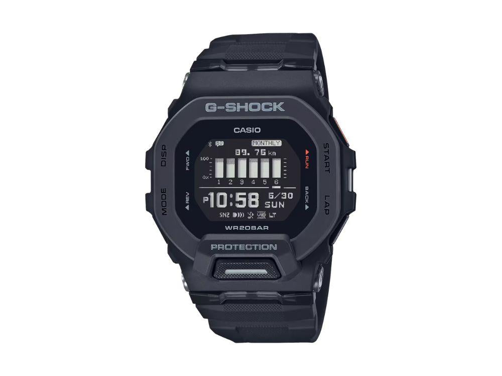 G-SHOCK Casio G-Squad Quartz Watch, Resin, Black, GBD-200-1ER