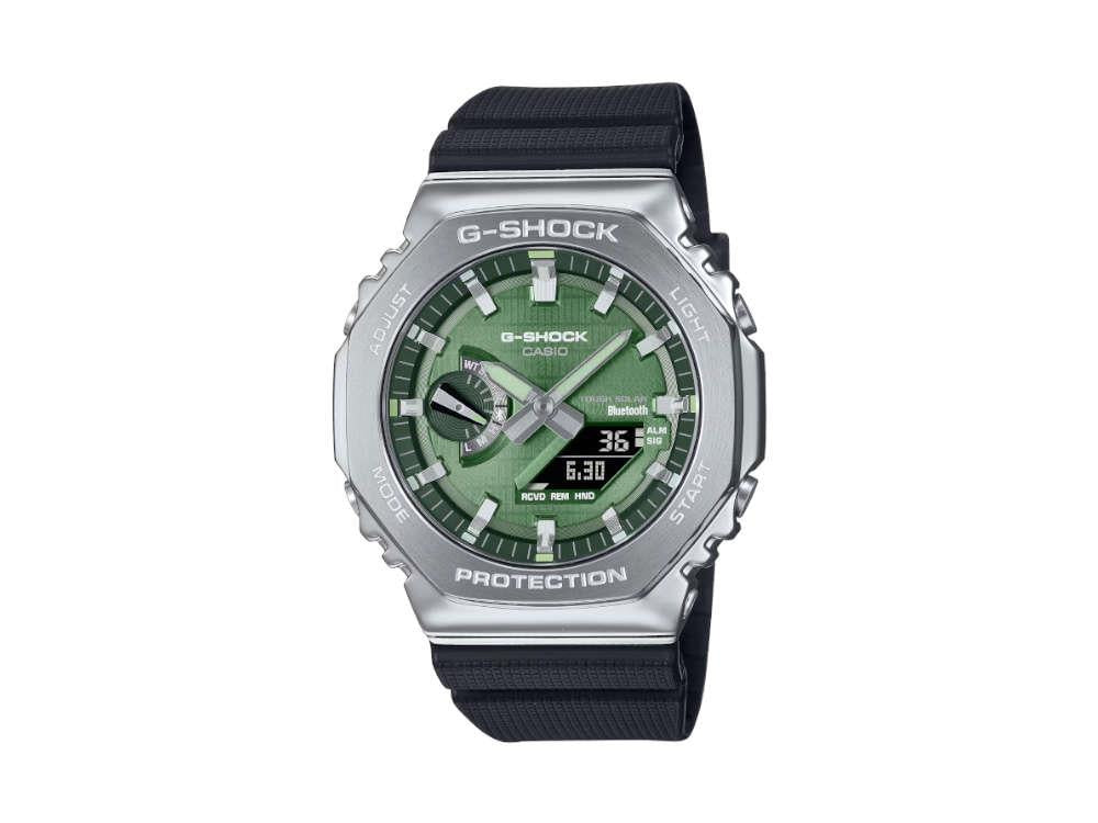 G-SHOCK Casio G-Steel Quartz Watch, Green, 49.3mm × 44.4mm, GBM-2100A-1A3ER