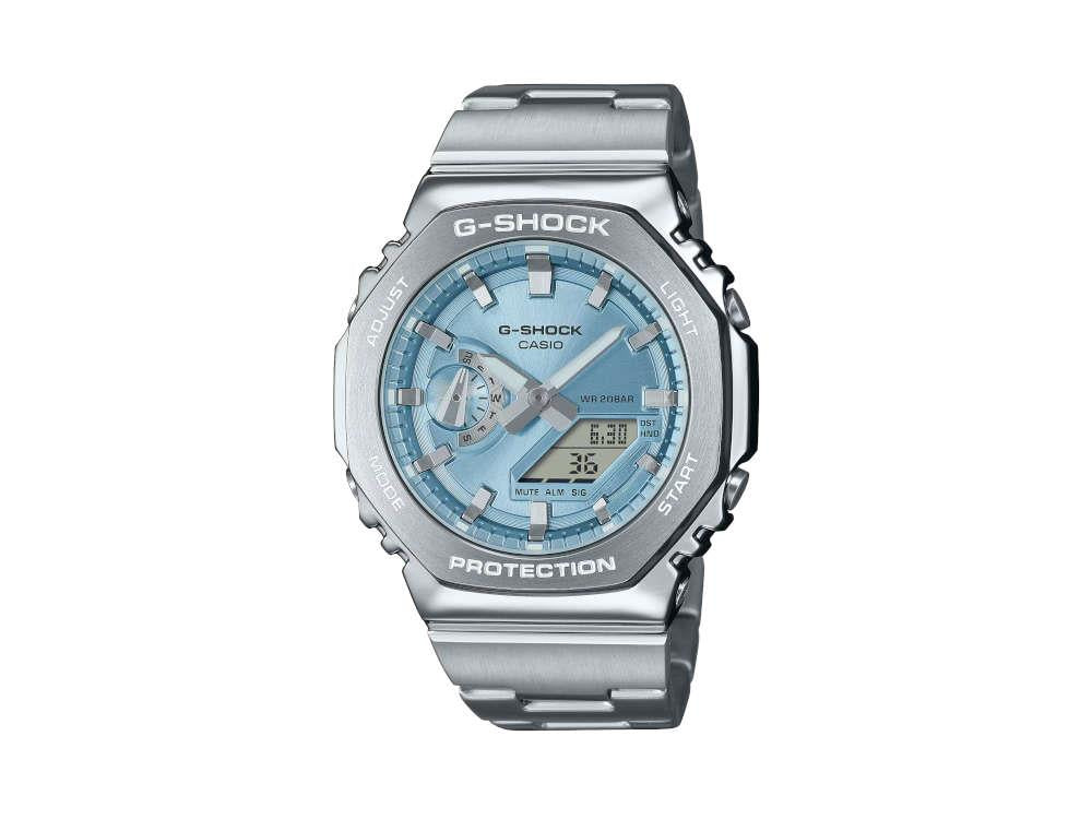 G SHOCK Casio G Steel Quartz Watch Blue GM 2110D 2AER
