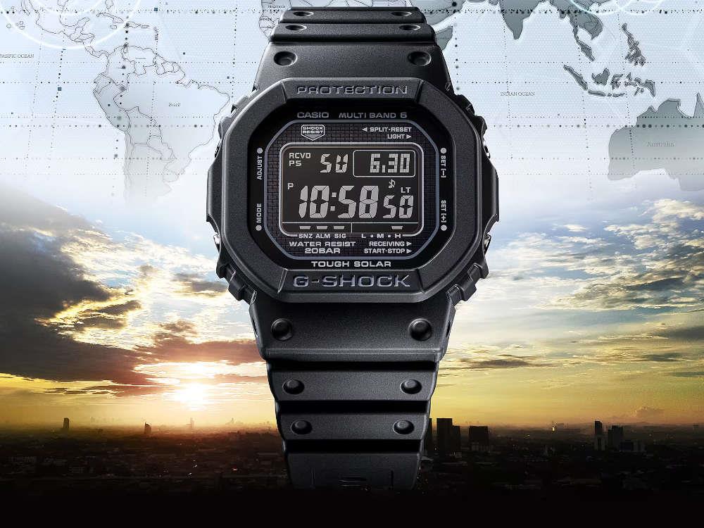 G-SHOCK Casio G-Steel Quartz Watch, Black, 48.9 × 42.8mm, GW-5000HS-1ER