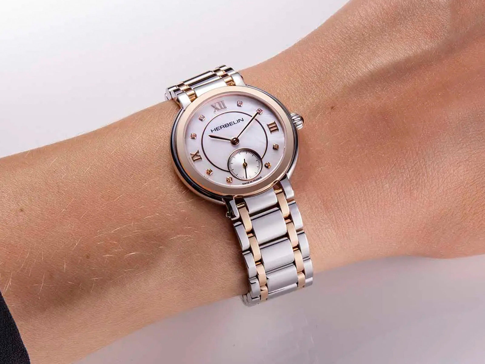 Herbelin Galet Quartz Watch, White, 31.5 mm, 5 atm, 10630BTR59