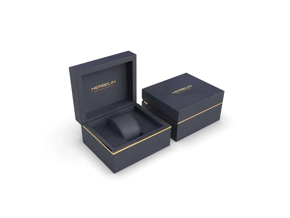 Herbelin Cap Camarat Automatic Watch, Stainless Steel, Blue, 40.5 mm, 1645B25