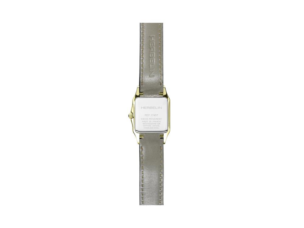 Herbelin Luna Quartz Watch, Stainless Steel 316L, White, 24 mm, 17457TR01