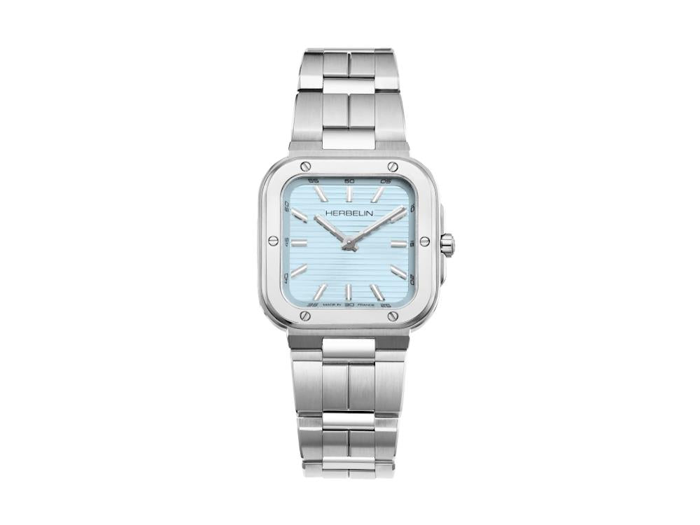 Herbelin Cap Camarat Quartz Watch, Stainless Steel 316L, Light Blue , 17546B25