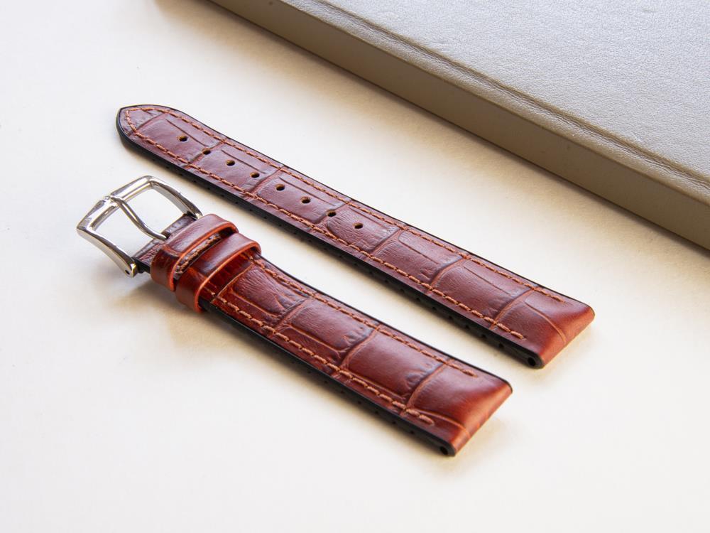 Hirsch Paul Performance Collection Strap, Golden Brown, 18 mm, 0925028070-2-18