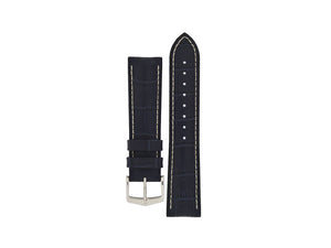 Hirsch George Performance Collection Strap, Blue, 24 mm