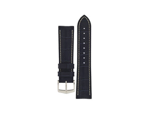 Hirsch George Performance Collection Strap, Blue, 24 mm, 0925128080-2-24