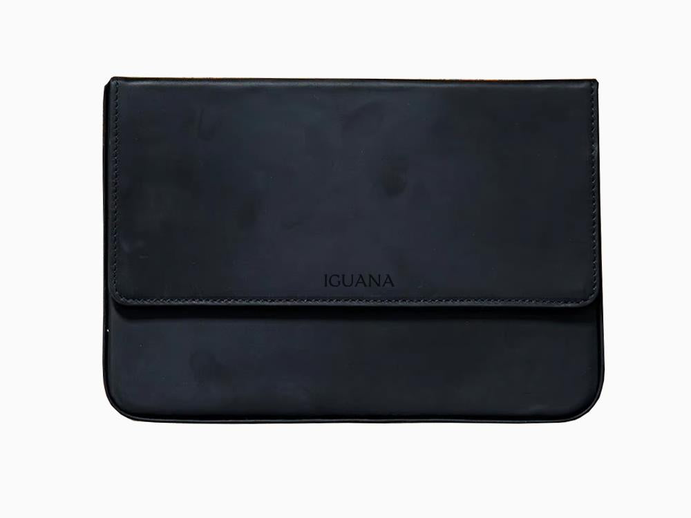 Iguana Pen Case Black, 12 Writing Items