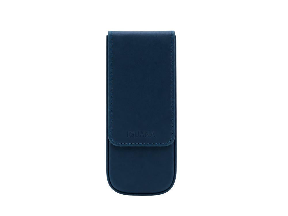 Iguana Pen Case Blue for 3 writing items, PEN-CASE-BLUE-3