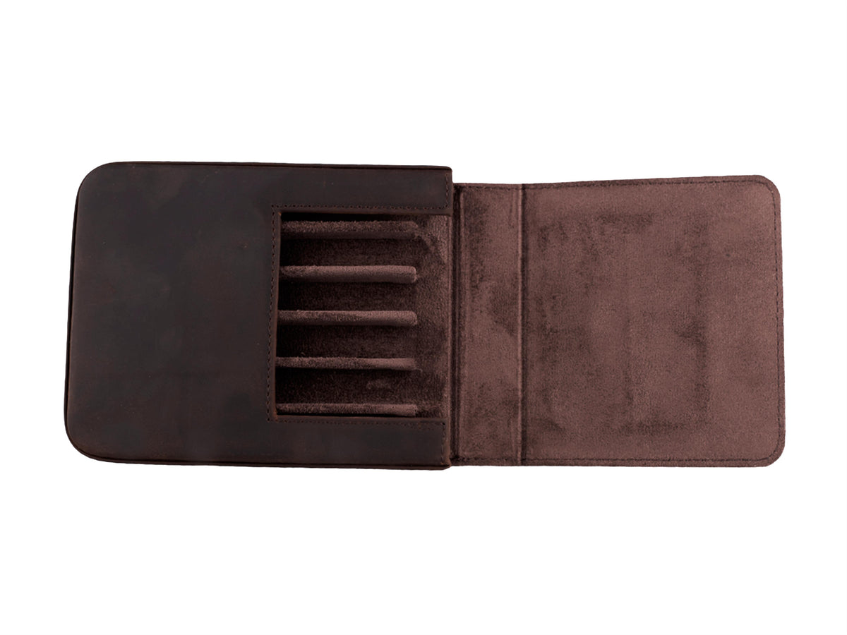 Iguana Pen Case Brown 6, PEN-CASE-BROWN-6