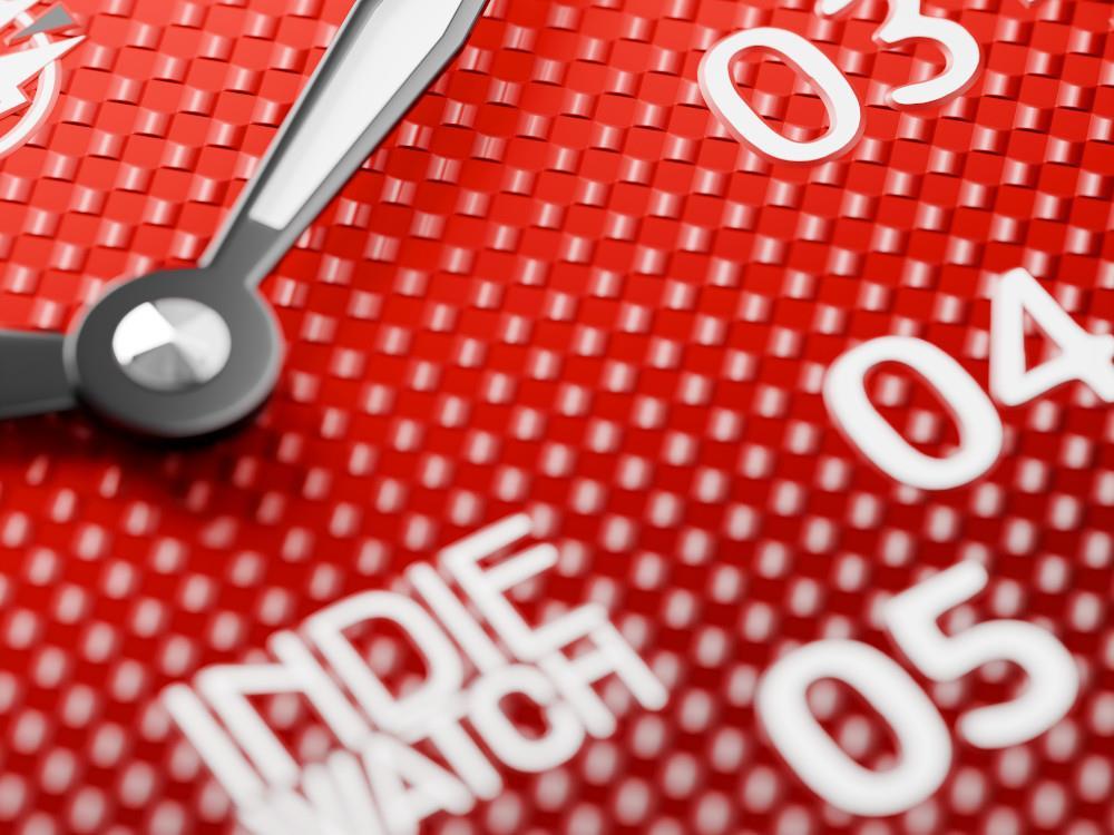 Indie Watch Swell Automatic Watch, PVD Bronze, Red, 42 mm, 257YB