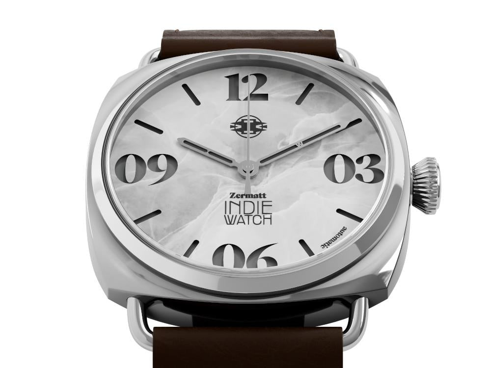 Indie Watch Zermatt Automatic Watch, White, 44 mm, 31G