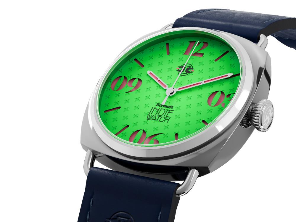 Indie Watch Zermatt Automatic Watch, Green, 44 mm, 31T