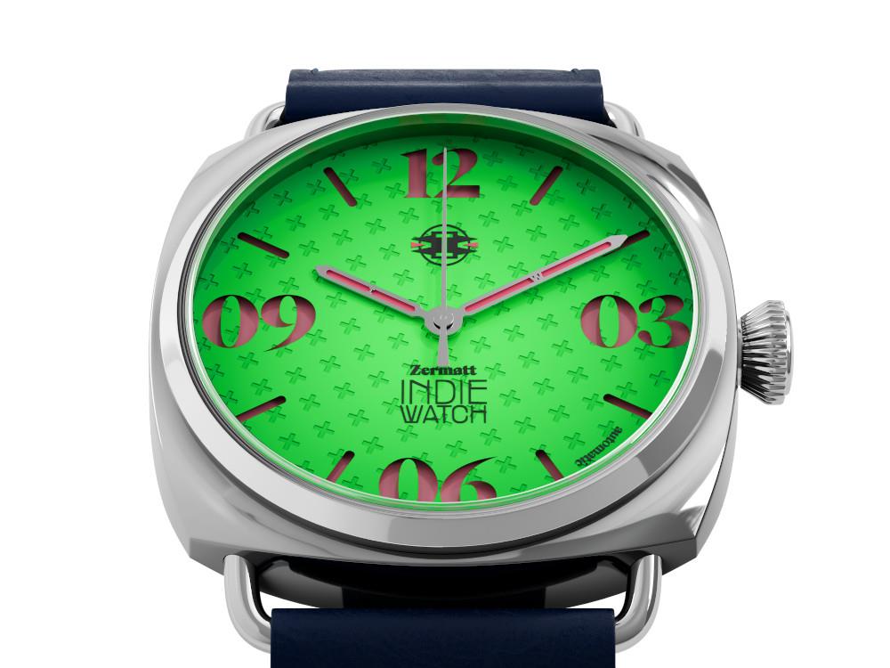 Indie Watch Zermatt Automatic Watch, Green, 44 mm, 31T