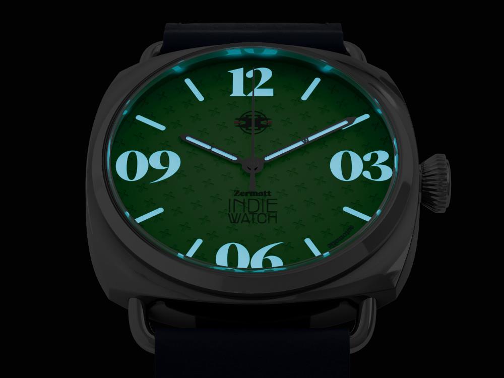 Indie Watch Zermatt Automatic Watch, Green, 44 mm, 31T