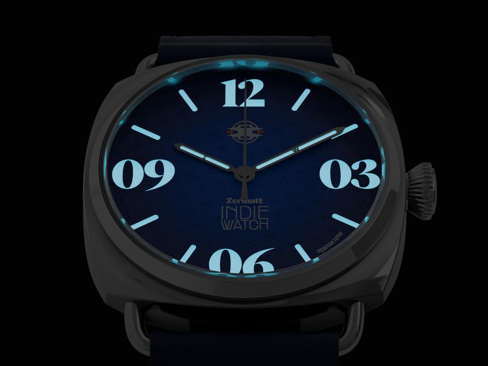 Indie Watch Zermatt Automatic Watch, Blue, 44 mm, 31Z