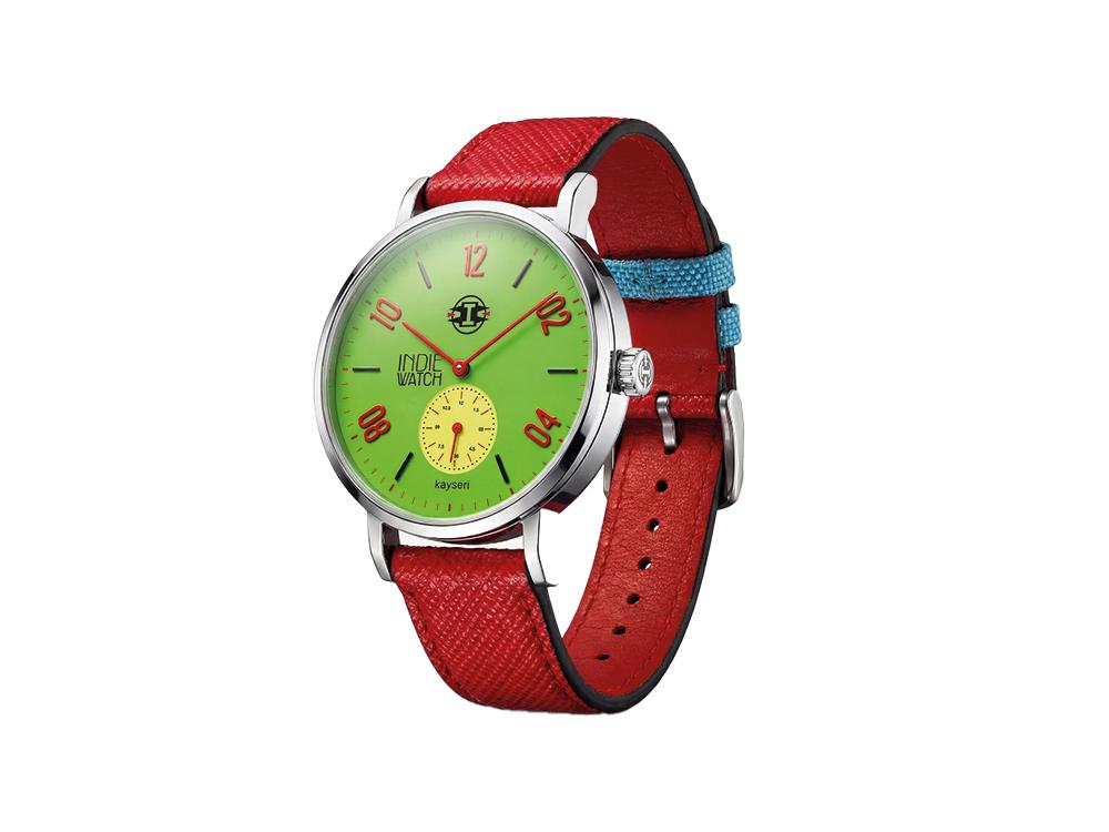Indie Watch Kayseri Quartz Watch, Stainless Steel 316L, Green, 38 mm, 76F