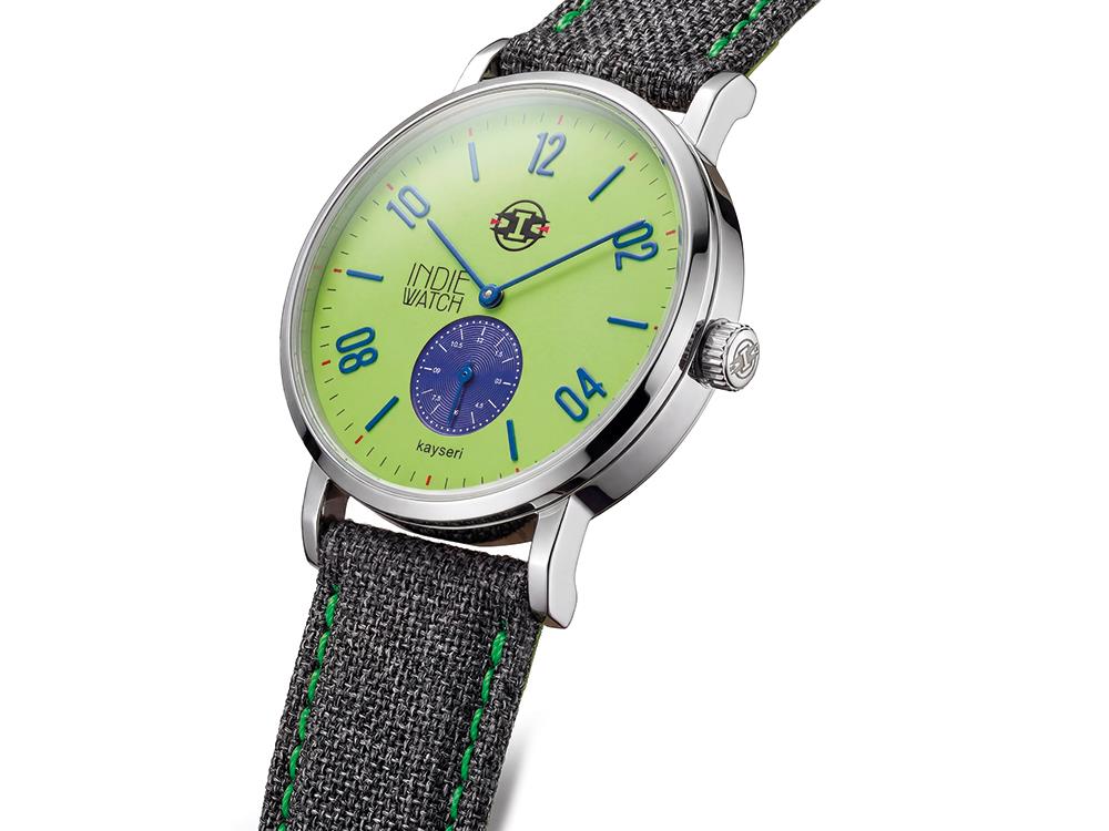Indie Watch Kayseri Quartz Watch, Stainless Steel 316L, Green, 38 mm, 76W