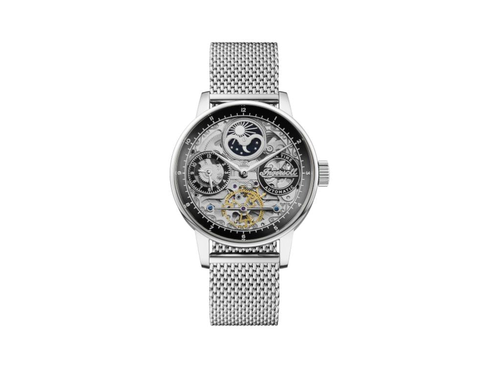 Ingersoll 1892 Jazz Automatic Watch, 42 mm, Black, 5 atm, Mesh strap, I07708