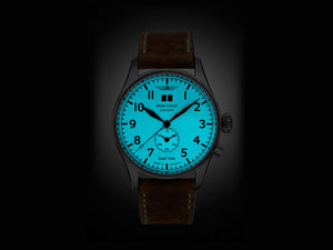 Iron Annie Cockpit Quartz Watch, Beige, 42 mm, GMT, Day, 5140-3