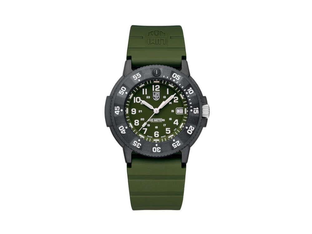 Luminox Sea Navy Seal EVO Quartz Watch Green CARBONOX 43 mm LX.30 Iguana Sell UK