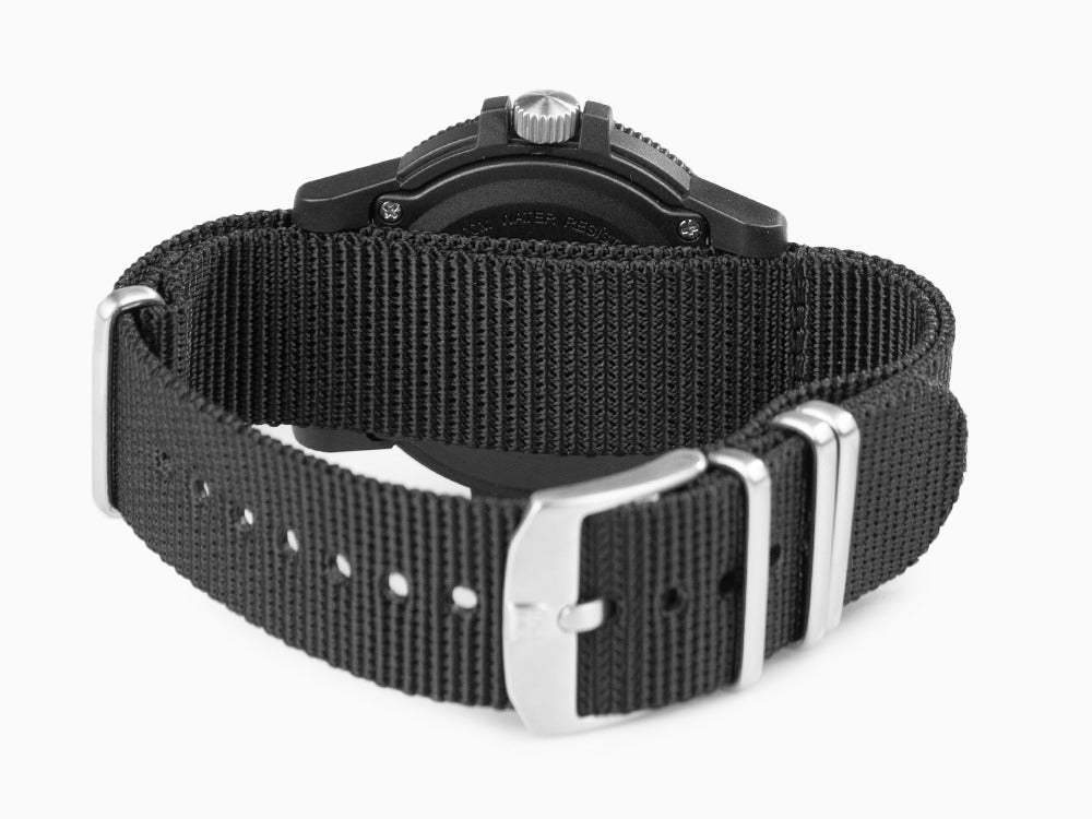 Luminox Sea Turtle Giant Quartz Watch, Black/Beige, Carbon, 44 mm, 10 atm, Day