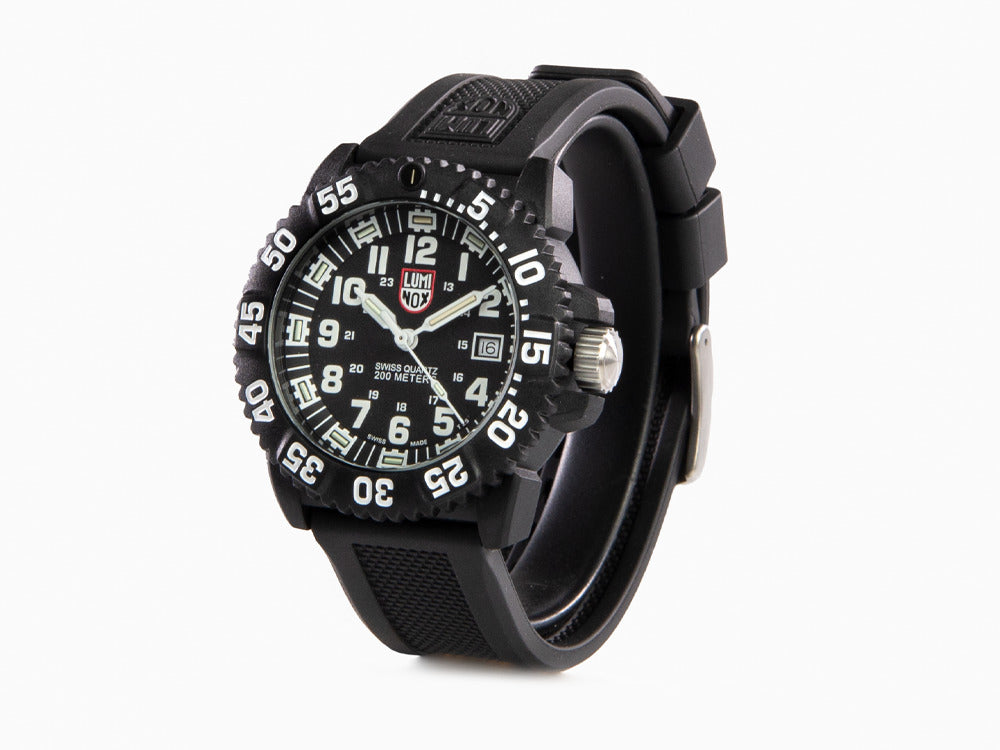 Luminox Navy Seal Colormark Quartz Watch, Carbon, Black,