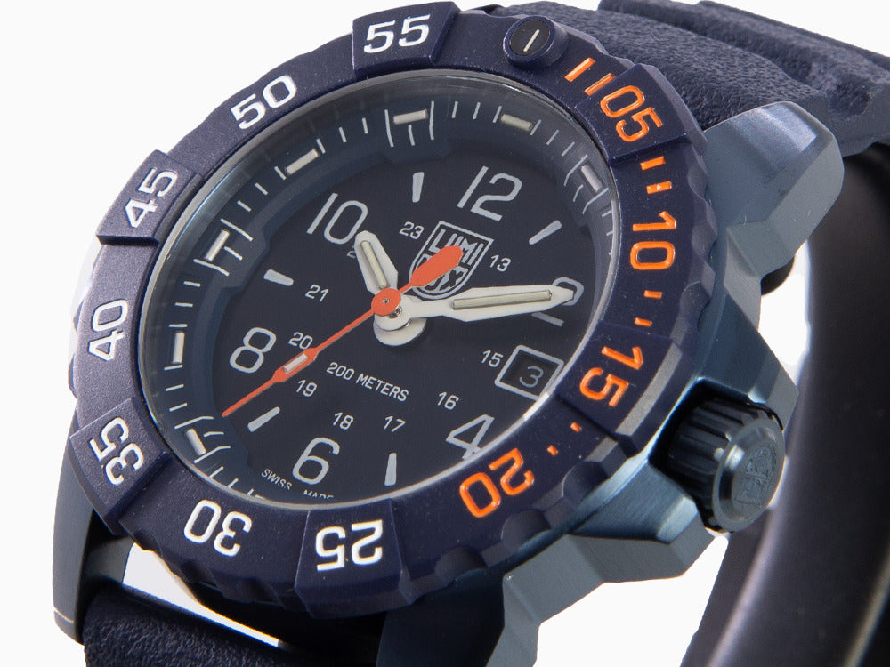 Luminox Sea Navy Seal Back To The Blue Quartz Watch, Blue, XS.3253.CB.NSF.SET