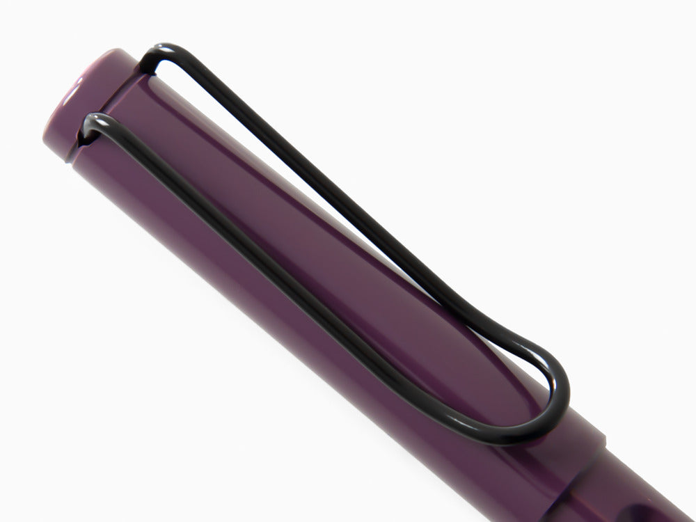 Lamy Safari Violet Blackberry Fountain Pen, Black Resin, 1238385