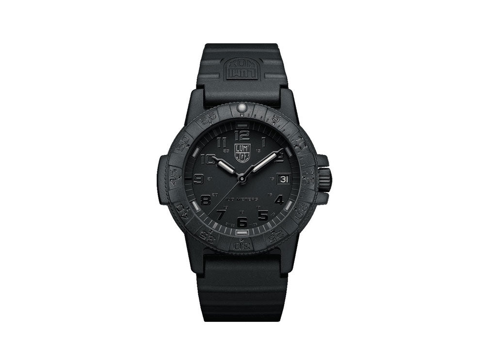 Luminox Leatherback Sea Turtle Quartz Watch, Black, Carbon, 39mm, 10 atm, Day