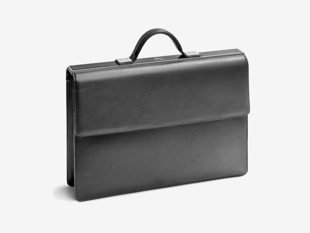 Maybach The Asset II Document case, Leather, Black, MMA-BAGASII-BLA-OL