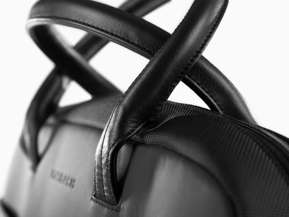 Maybach The Scope I Document case, Leather, Black, Zip, MMA-BAGBUSC-BLA