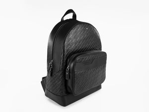 Montblanc M Gram 4810 Backpack, Leather, Leather, Black, Zip, 128618