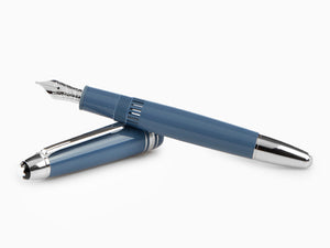 Montblanc Meisterstück Glacier LeGrand Fountain Pen, Blue, 129393