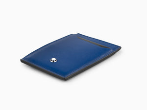 Montblanc Meisterstück Credit card holder, Leather, Blue, 3 Cards, 129684