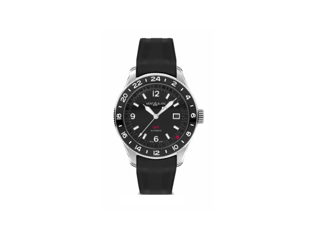 Montblanc 1858 GMT Automatic Date Watch Black 42 mm 129766 Iguana Sell UK