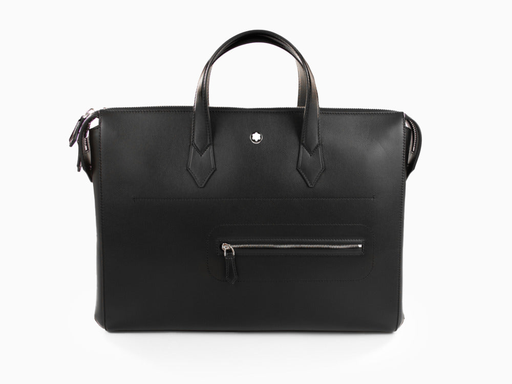 Montblanc Meisterstück Selection Soft Men's bag, Leather, Black, Zip, 130043