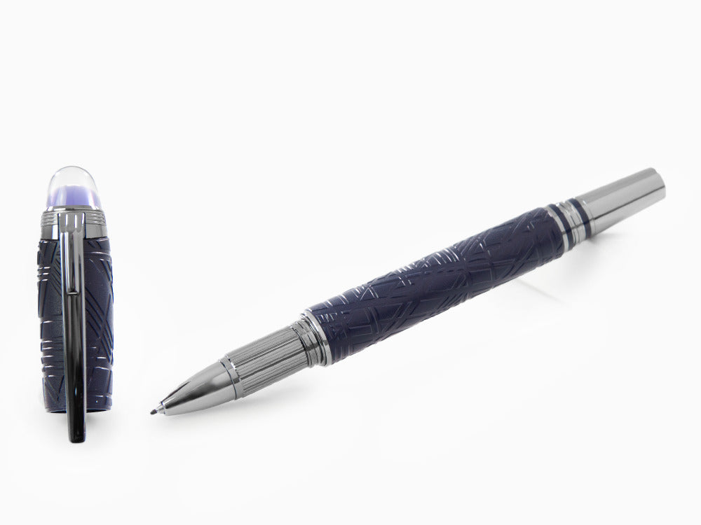 Montblanc StarWalker SpaceBlue Resin Fineliner, Blue, Ruthenium trim, 130212