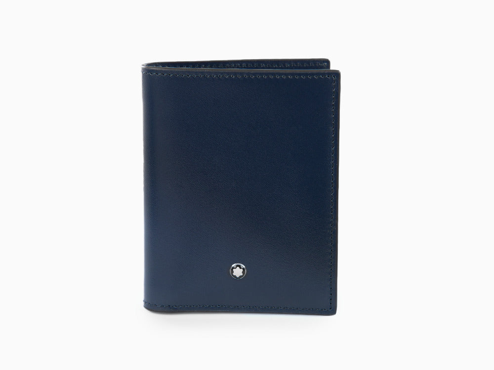 Montblanc Meisterstück Wallet, Blue, Leather, 6 Cards, 131695