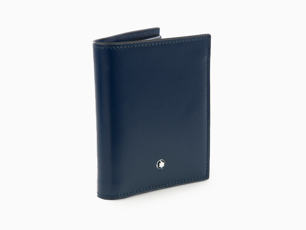 Montblanc Meisterstück Wallet, Blue, Leather, 6 Cards, 131695