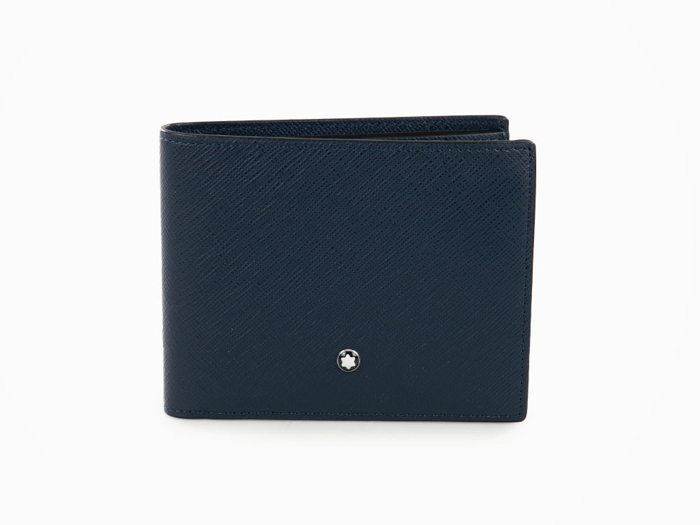 Montblanc Sartorial Wallet, Leather, Blue, 6 Cards, 131721