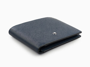 Montblanc Sartorial Wallet, Leather, Blue, 6 Cards, 131721