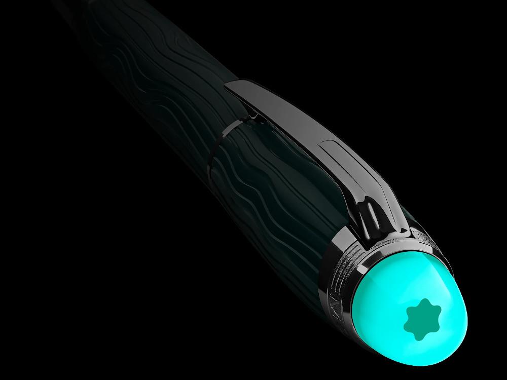 Montblanc StarWalker PolarGreen Fineliner, Green, Platinum trim, 132903