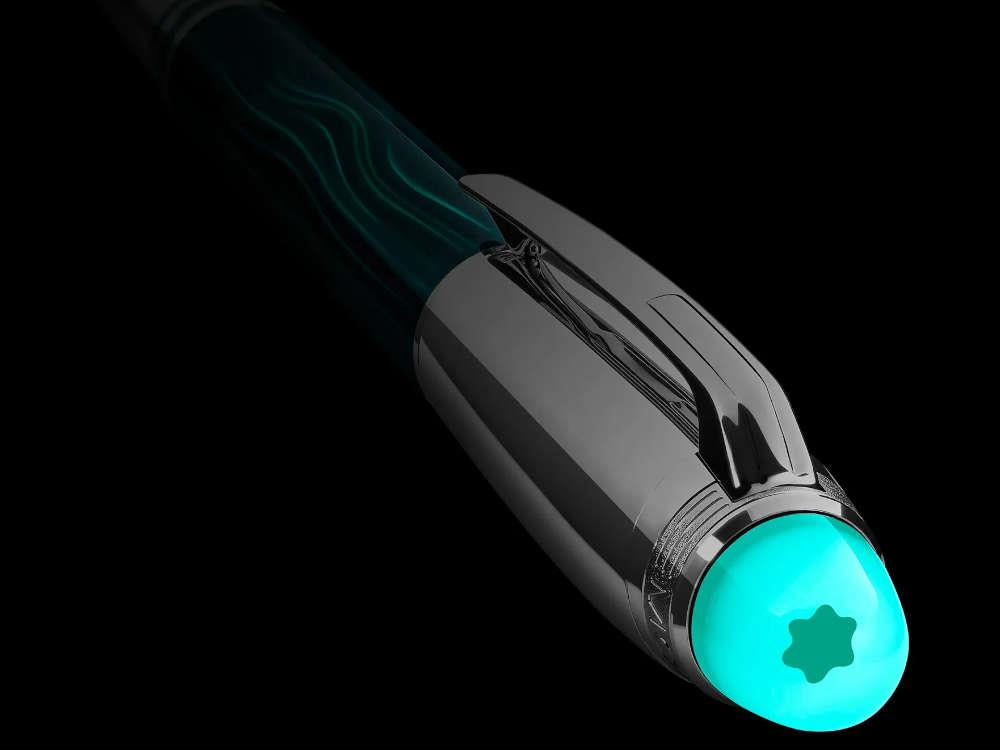 Montblanc StarWalker PolarGreen Fineliner, Platinum trim, 132911